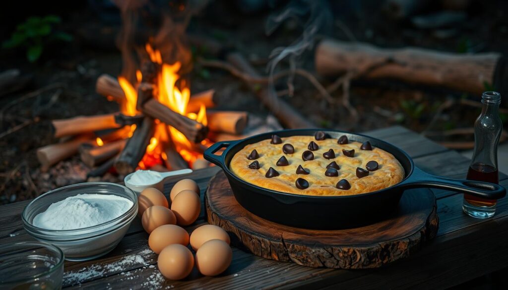 Step-by-Step Campfire Skillet Cake