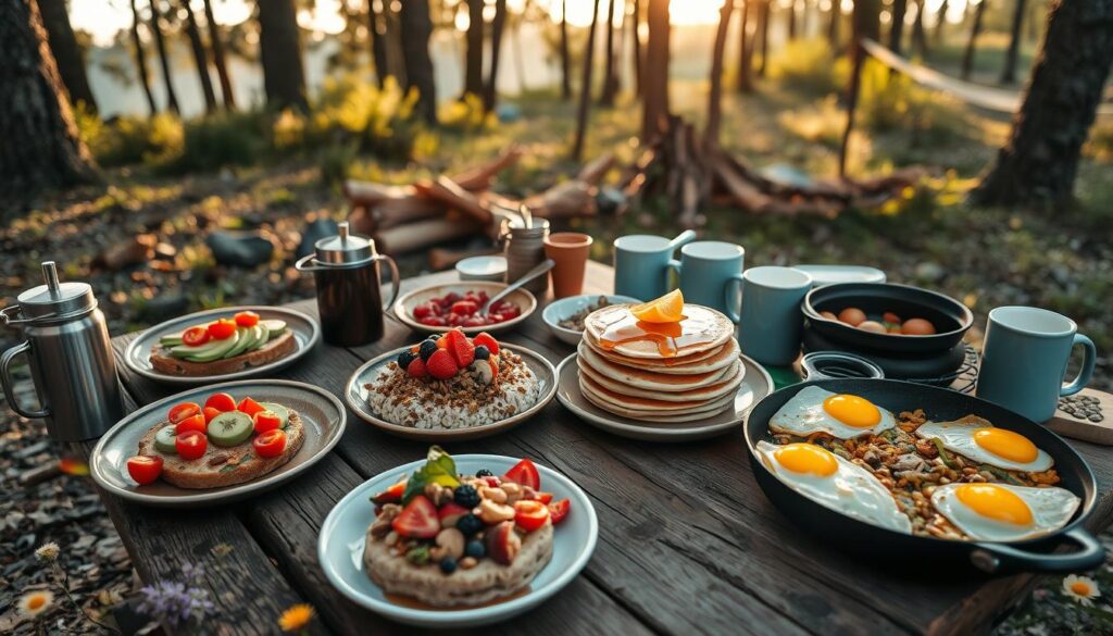 Vegetarian Camping Breakfasts