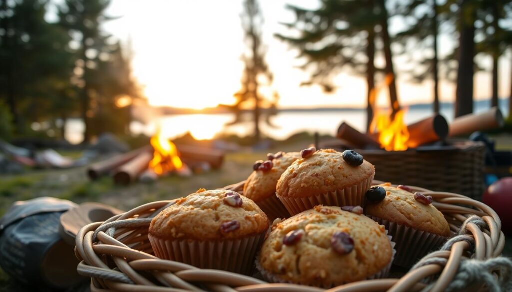 baked camping breakfast