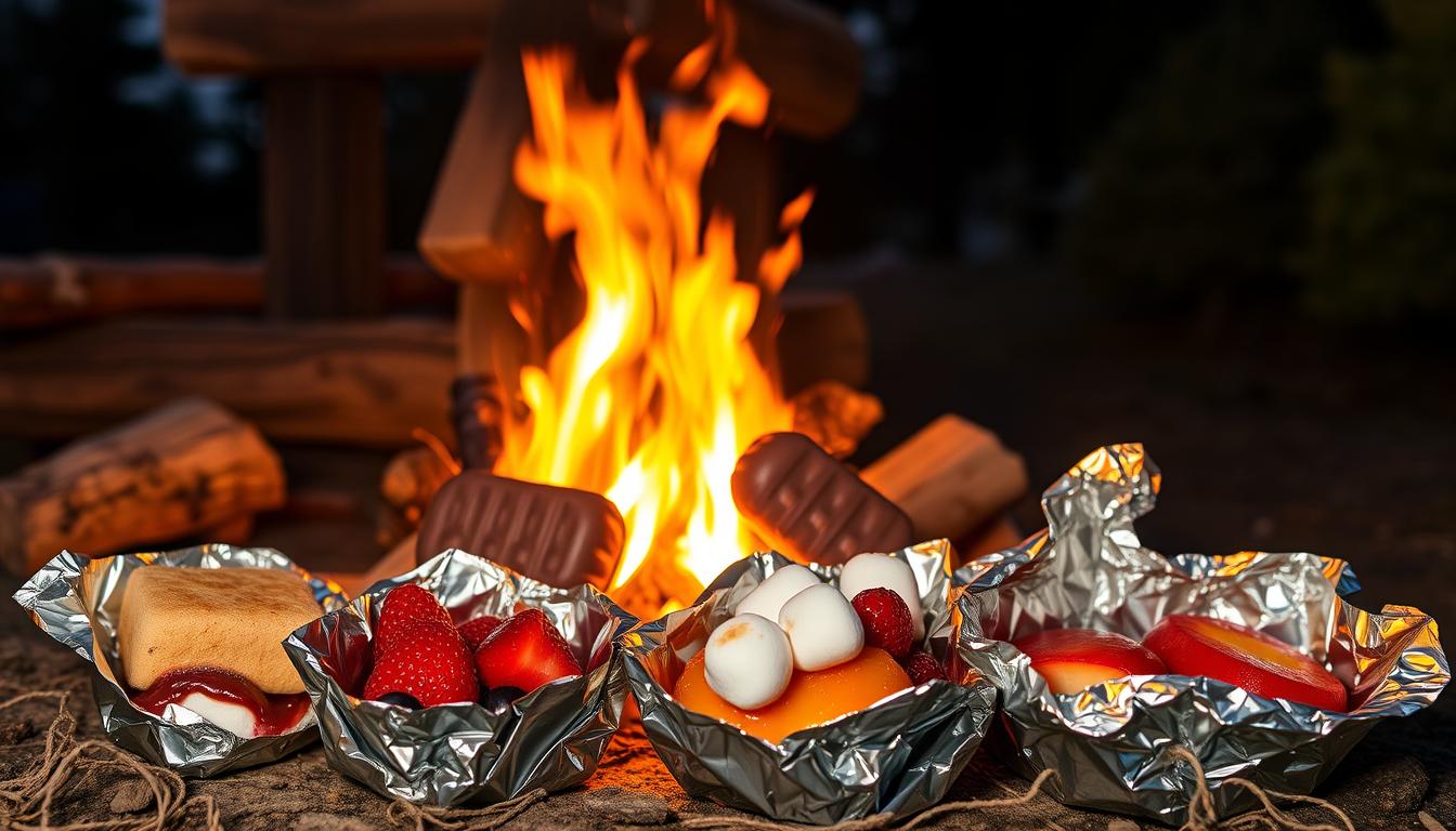 camping foil packet desserts