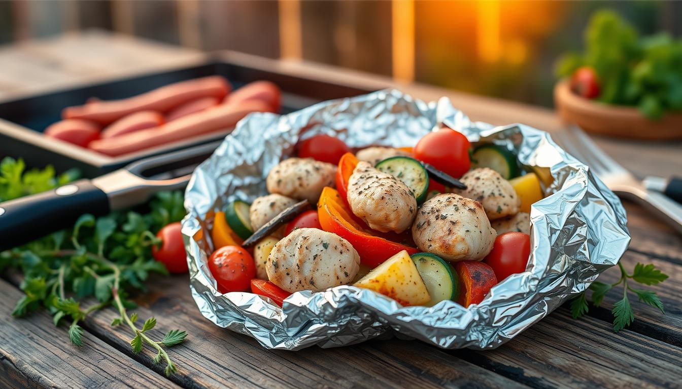chicken foil packet camping